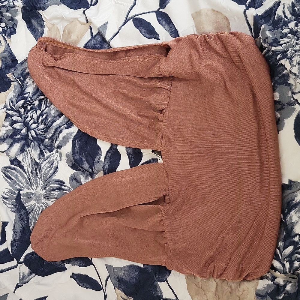 Brown Sleeveless Top